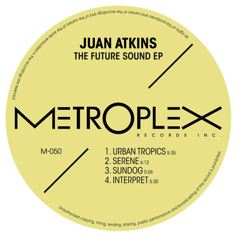 Various - Juan Atkins Presents The Future Sound EP Vinyl - Vinyl Record