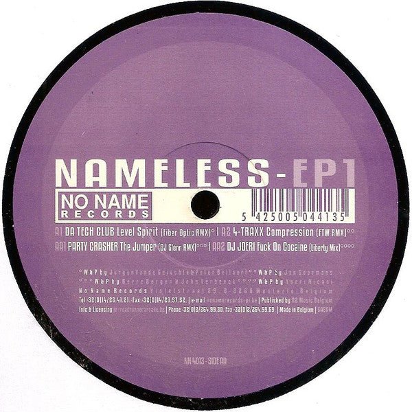 Various - Nameless - EP1 Vinyl