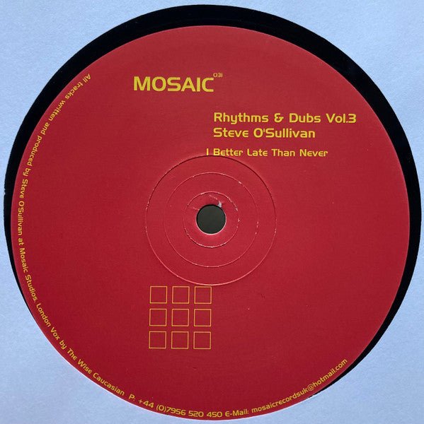 Various - Rhythms & Dubs Vol. 3 Vinyl