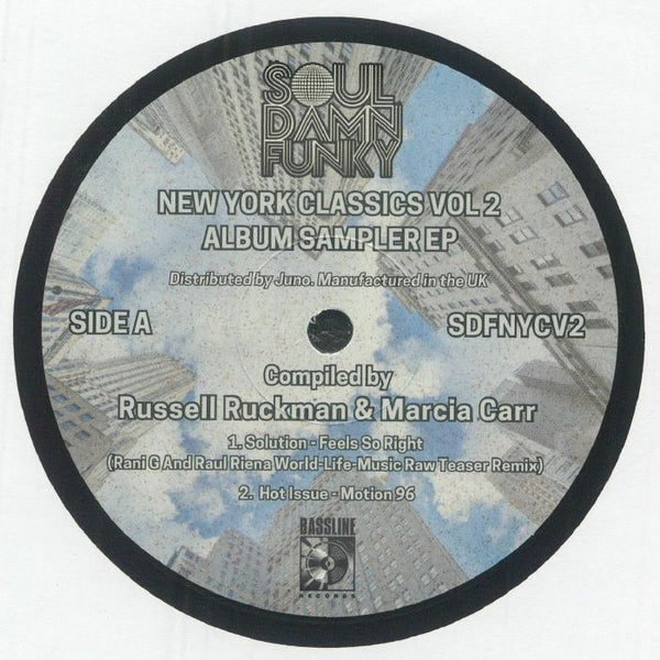 Various - Soul Damn Funky Presents New York Classics Vol 2 Album Sampler Vinyl