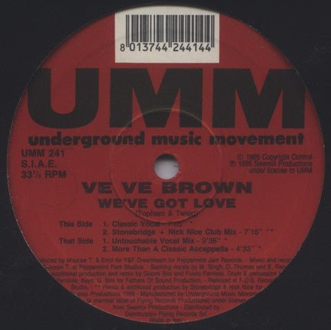 Ve Ve Brown - We've Got Love Vinyl - Vinyl Record