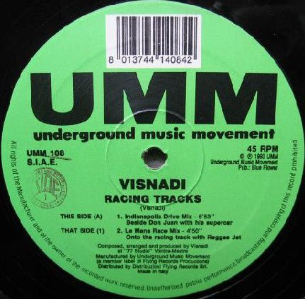 Visnadi - Racing Tracks Vinyl - Vinyl Record