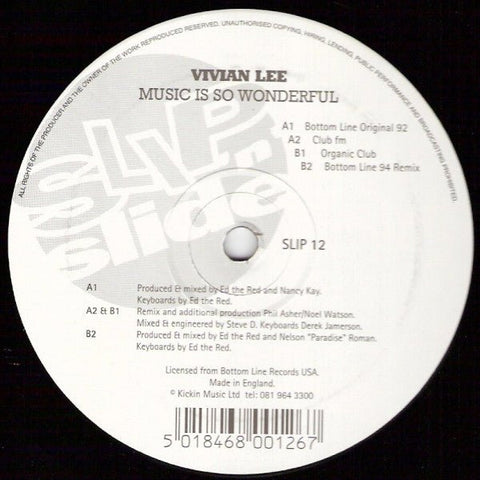 Vivian Lee - Music Is So Wonderful Vinyl - Vinyl Record