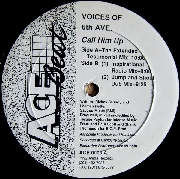 Voices Of 6th Ave. - Call Him Up Vinyl