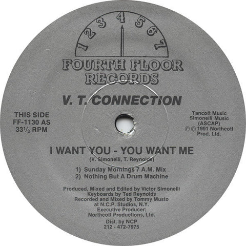V.T. Connection - I Want You - You Want Me Vinyl - Vinyl Record