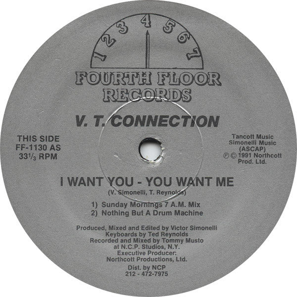 V.T. Connection - I Want You - You Want Me Vinyl