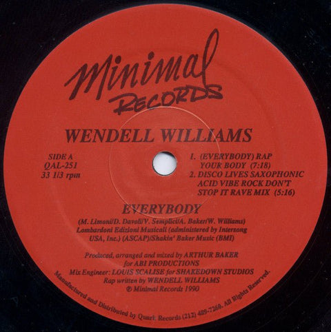 Wendell Williams - Everybody Vinyl - Vinyl Record