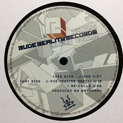 Wethaman - J - One Vinyl - Vinyl Record