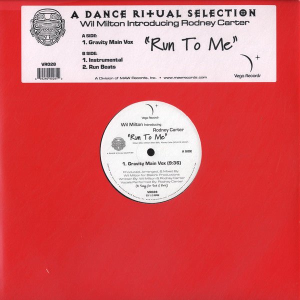 Wil Milton Introducing Rodney Carter - Run To Me Vinyl