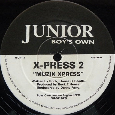 X - Press 2 - Muzik Xpress Vinyl - Vinyl Record