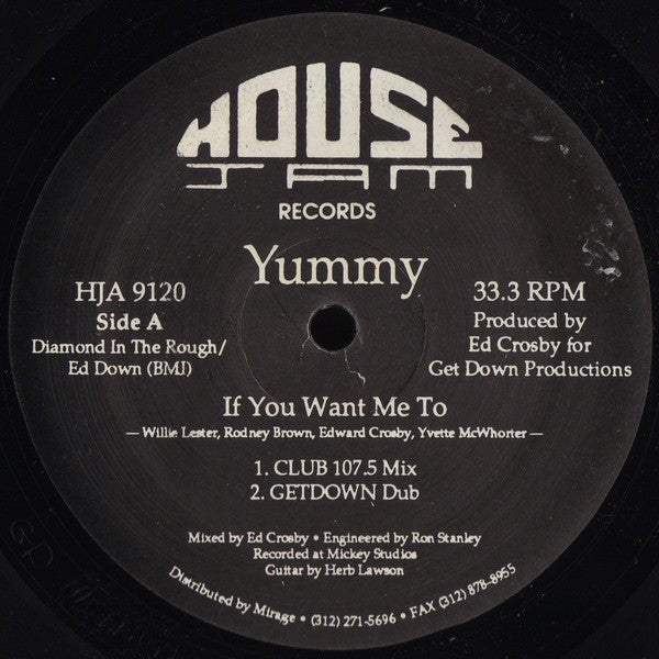 Yummy - If You Want Me To Vinyl