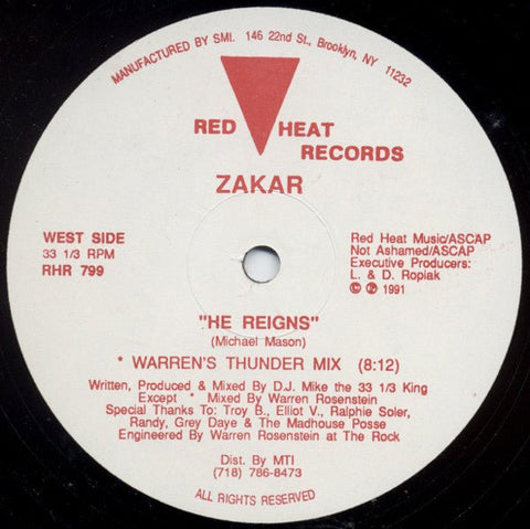 Zakar - He Reigns Vinyl - Vinyl Record