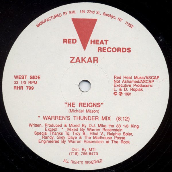 Zakar - He Reigns Vinyl
