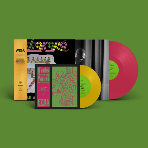 Fela Kuti - Shakara (50th Anniversary Edition) - Artists Fela Kuti Genre Afrobeat Release Date 13 Jan 2023 Cat No. KFR2027-8 Format 12" Pink Vinyl + Bonus 7" Yellow Vinyl - Partisan Records - Partisan Records - Partisan Records - Partisan Records - Vinyl Record