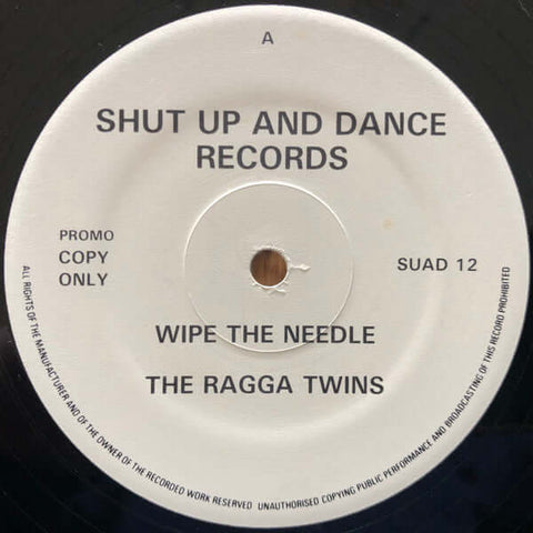 The Ragga Twins - Wipe The Needle - The Ragga Twins : Wipe The Needle (12", Promo) is available for sale at our shop at a great price. We have a huge collection of Vinyl's, CD's, Cassettes & other formats available for sale for music lovers - Shut Up And - Vinyl Record