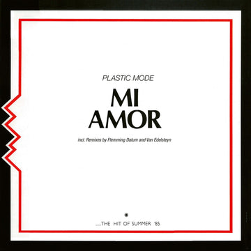 Plastic Mode - Mi Amor (DR 003) - Artists Plastic Mode Genre Italo Disco, Boogie Release Date 2 Aug 2022 Cat No. DR 003 Format 12