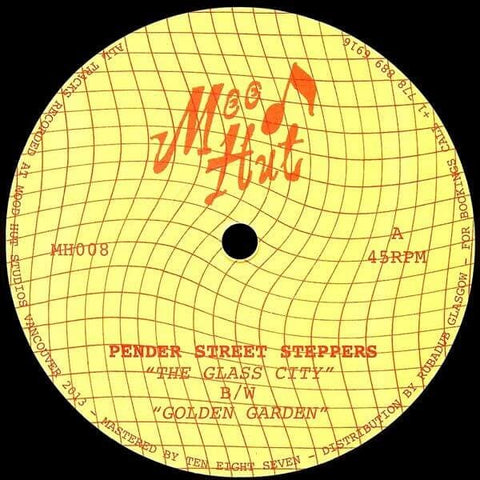 Pender Street Steppers - The Glass City / Golden Garden (Vinyl) - Pender Street Steppers drop in on the lo-NRG side with MH008 : The Glass City / Golden Garden. This vinyl record could be compared to a Home Depot furnished office complex or a slimy algae - Vinyl Record