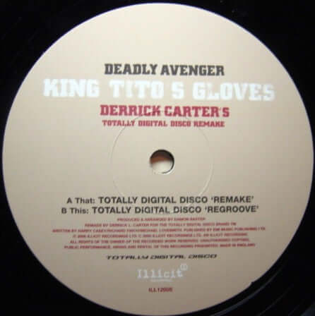 Deadly Avenger - King Tito's Gloves (Derrick Carter's Totally Digital Disco Remake) - Deadly Avenger : King Tito's Gloves (Derrick Carter's Totally Digital Disco Remake) (12") is available for sale at our shop at a great price. We have a huge collection o - Vinyl Record