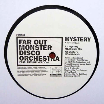 Far Out Monster Disco Orchestra Feat. Arthur Verocai - Mystery - Far Out Monster Disco Orchestra Feat. Arthur Verocai : Mystery (12