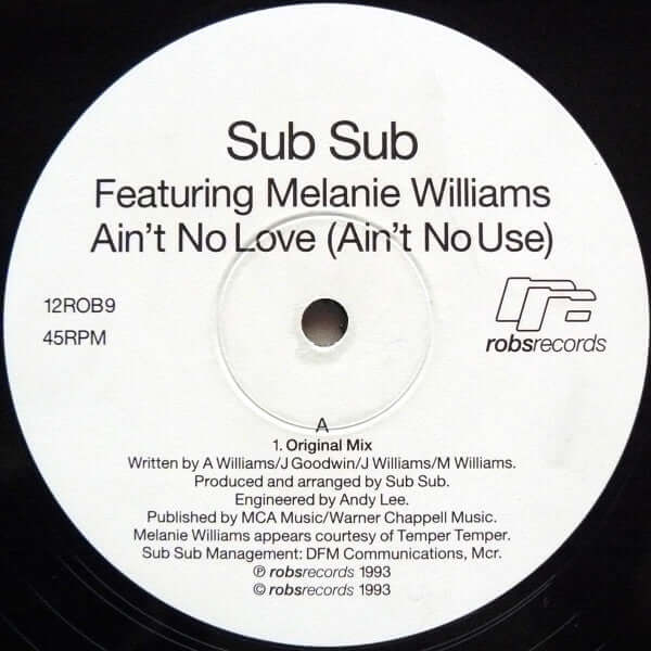 Sub Sub Featuring Melanie Williams - Ain't No Love (Ain't No Use)