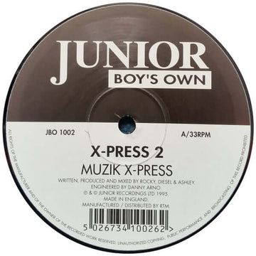X-Press 2 - Muzik X-Press / London X-Press - X-Press 2 : Muzik X-Press / London X-Press (12