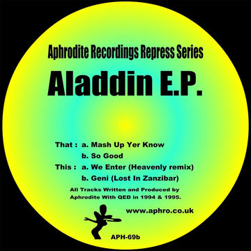 Aphrodite - 'Aladdin' Vinyl - Artists Aphrodite Genre Jungle Release Date 4 Nov 2022 Cat No. APH-69 Format 12