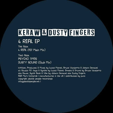 Keraw / Dusty Fingers - 4 Real - Artists Keraw / Dusty Fingers Genre Deep House Release Date 14 Apr 2023 Cat No. PPR 24 Format 12