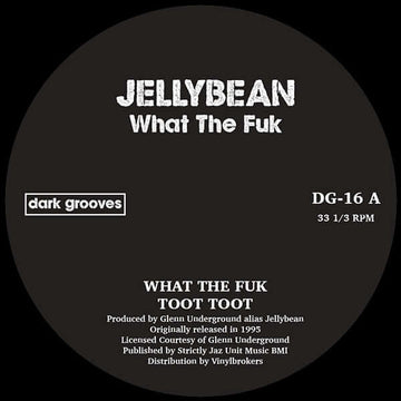 Jellybean - What The Fuk (Vinyl) - Jellybean - What The Fuk (Vinyl) - Classic 1995 deep house cuts by Glenn Underground under the moniker of Jellybean. Vinyl, 12