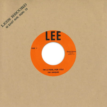 The Uniques & Lester Sterling - I'm a Fool for You - Artists The Uniques & Lester Sterling Genre Reggae, Rocksteady Release Date 18 March 2022 Cat No. DSRBL712 Format 7