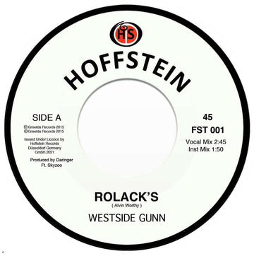 Westside Gunn - Rolacks - Artists Westside Gunn Genre Hip Hop, Rap Release Date 3 Dec 2021 Cat No. FST001 Format 7
