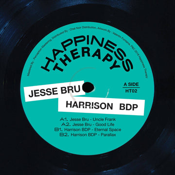 Jesse Bru / Harrison BDP - Happiness Therapy Split Vol. 2 - Artists Jesse Bru Harrison BDP Genre Deep House Release Date Cat No. HT02 Format 12
