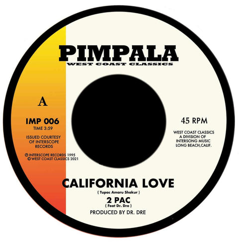 2 Pac / Ice Cube - California Love / Jackin For Beats 7" (Vinyl) - 2 Pac / Ice Cube - California Love / Jackin For Beats 7" (Vinyl) - Vinyl, 7", Single, Reissue - West Coast Classics - West Coast Classics - West Coast Classics - West Coast Classics - Vinyl Record
