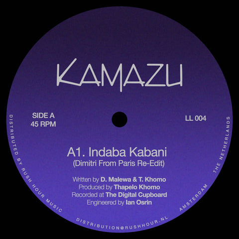 Kamazu - Indaba Kabani (Dimitri From Paris Edit) - Artists Kamazu Genre Deep House Release Date 20 May 2022 Cat No. LL 004 Format 12" Vinyl - Unknownunknown - Unknownunknown - Unknownunknown - Unknownunknown - Vinyl Record