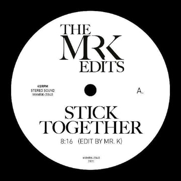 Mr K - Stick Together (Vinyl) - The latest from Mr. K and Most Excellent Unlimited pairs lowdown and stomping disco from an unlikely source with a funked-out floorfiller from some very familiar voices. Minnie Riperton's 1977 single 