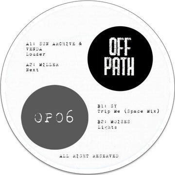 Various - OFFPath 06 - Artists Various Genre Tech House, Minimal Release Date 1 Jan 2021 Cat No. OP06 Format 12