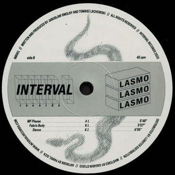 LASMO - 'MF Please' Vinyl - Artists LASMO Genre Techno Release Date 1 May 2020 Cat No. INR001 Format 12