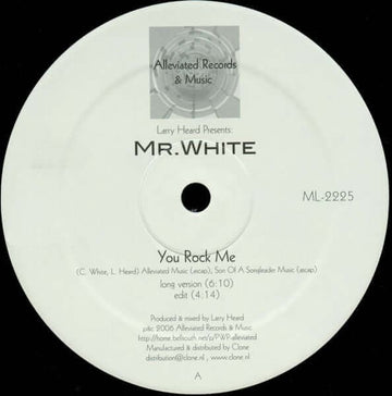 Larry Heard presents Mr White - The Sun Cant Compare (2023 Repress) - Artists Larry Heard Genre Deep House, Acid House, Reissue Release Date 24 Feb 2023 Cat No. ML2225 Format 12