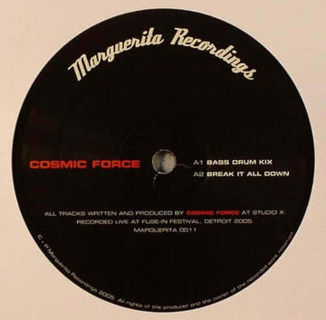Cosmic Force - Live In Detroit - Artists Cosmic Force Genre Electro Release Date 1 Jan 2006 Cat No. Marguerita 0011 Format 12