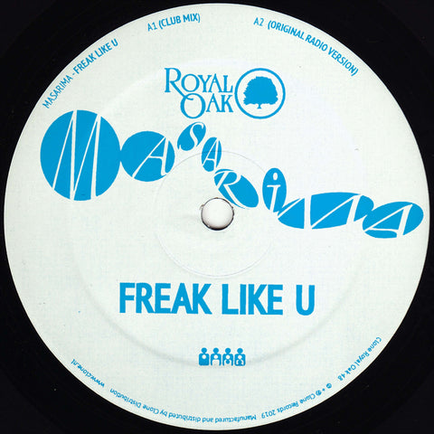 Masarima - Freak Like U (Repress) - Artists Masarima Genre House, Electro Release Date 19 May 2023 Cat No. Royal048 Format 12" Vinyl - Clone Royal Oak - Clone Royal Oak - Clone Royal Oak - Clone Royal Oak - Vinyl Record