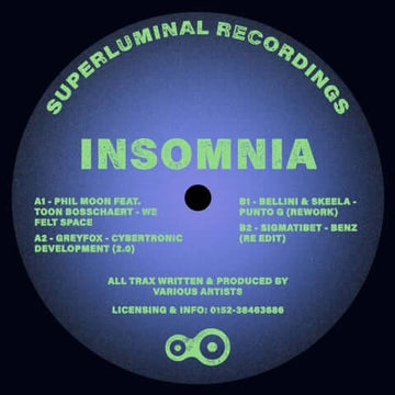 Various - Insomnia - Artists Genre Trance, Techno Release Date 6 May 2022 Cat No. SUPLU007 Format 12