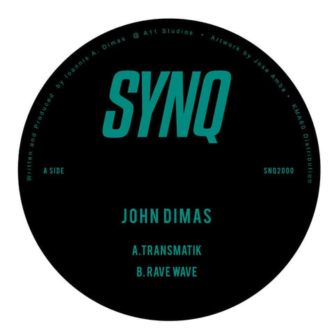 John Dimas - Rave Wave - John Dimas - Rave Wave EP (Vinyl) - John Dimas presents an uncompromising first release on his new label SYNQ with the Rave Wave EP. Vinyl, 12", EP - SYNQ - SYNQ - SYNQ - SYNQ - Vinyl Record