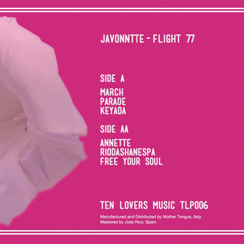 Javonntte - Flight 77 (Vinyl) - Javonntte - Flight 77 (Vinyl) - Detroit artist Javonntte’s third album for Ten Lovers Music continues the theme set by the 2019 album No Rush and the 2020 album Runaway Galaxy. Flight 77 is full of summer jazz fusion groove - Vinyl Record