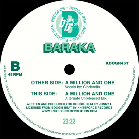 Baraka - 'A Million And One' Vinyl Vinyl - Vinyl Record