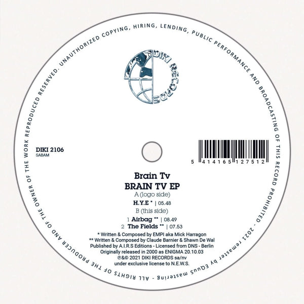 Brain TV - Brain TV EP Vinyl