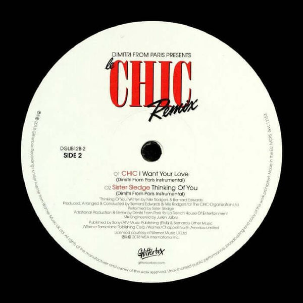 Chic / Sister Sledge - I Want Your Love / Thinking Of You (Dimitri From Paris Mixes) Vinyl