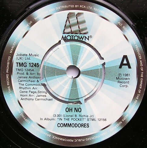 Commodores - Oh No Vinyl