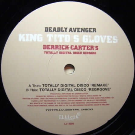 Deadly Avenger - King Tito's Gloves (Derrick Carter's Totally Digital Disco Remake) Vinyl - Vinyl Record