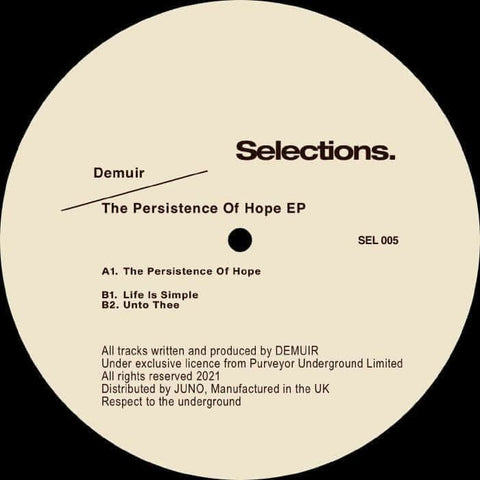 Demuir - The Persistence Of Hope Vinyl - Vinyl Record