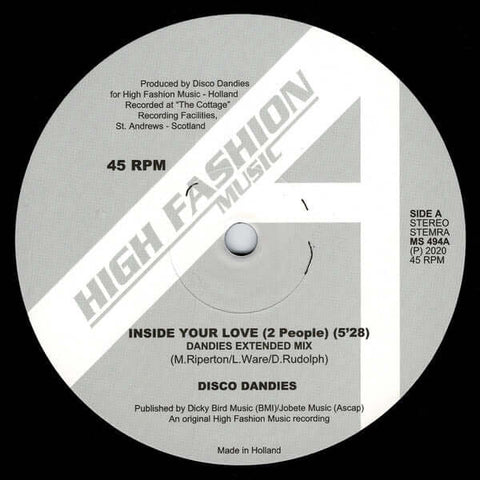 Disco Dandies - Inside Your Love (2 People) Vinyl - Vinyl Record