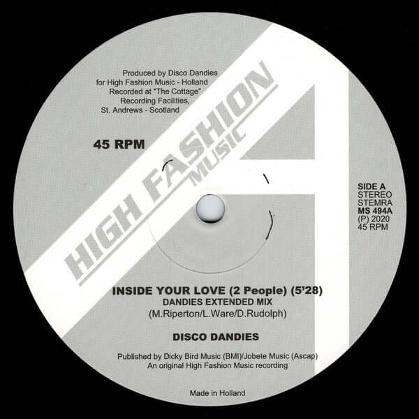 Disco Dandies - Inside Your Love (2 People) Vinyl